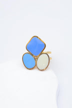 Bague en acier inoxydable ajustable - BLEU