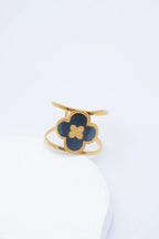 Bague en acier inoxydable ajustable - NOIR