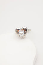 Bague en acier inoxydable ajustable - ARGENT