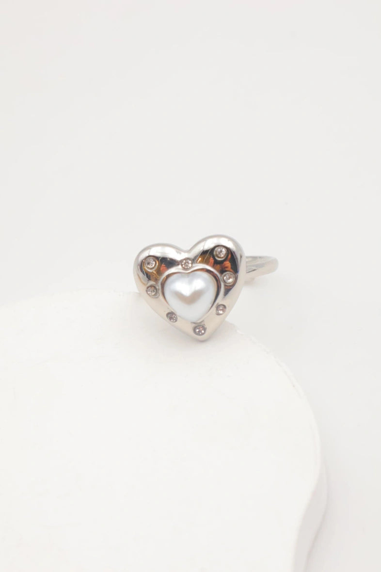 Bague en acier inoxydable ajustable - ARGENT