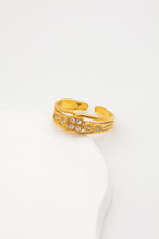 Bague en acier inoxydable ajustable - DORÉ