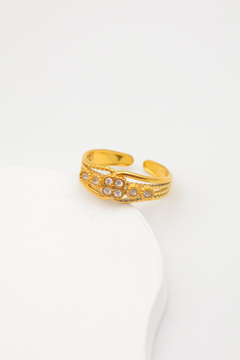 Bague en acier inoxydable ajustable - DORÉ