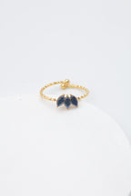 Bague en acier inoxydable ajustable - NOIR