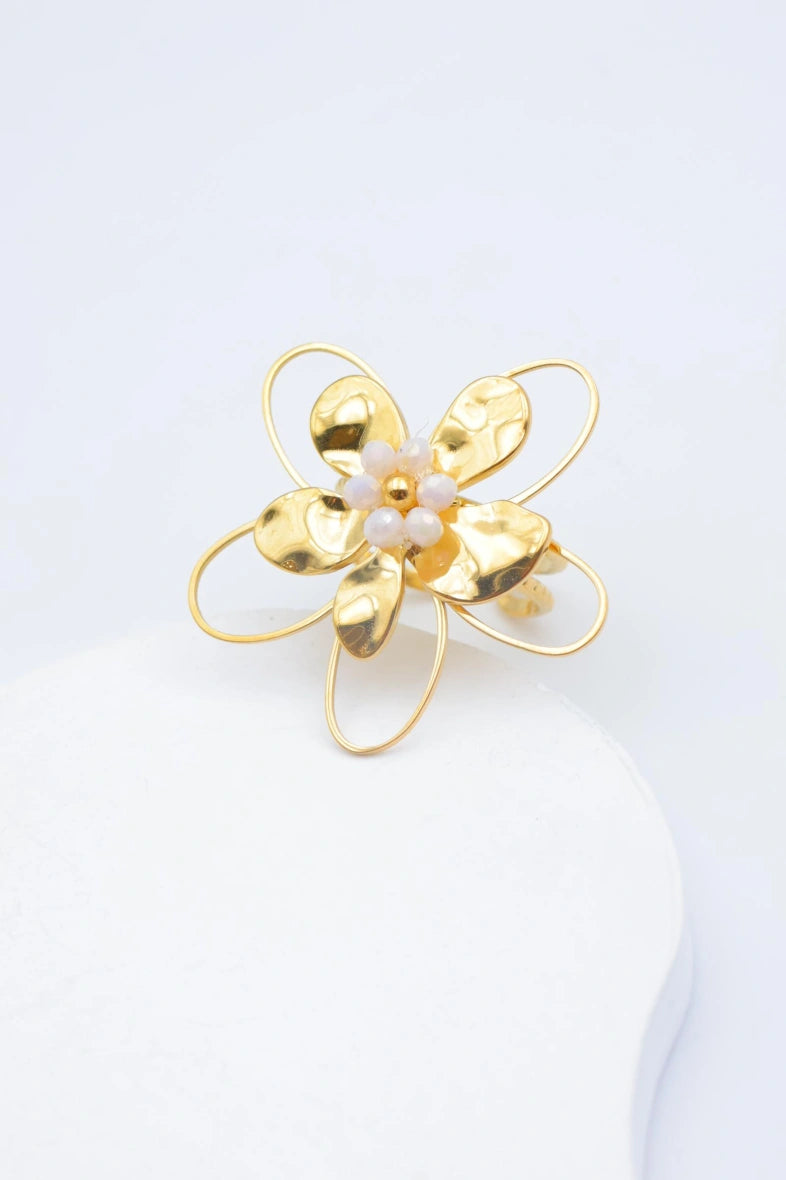 Bague en acier inoxydable ajustable - BLANC