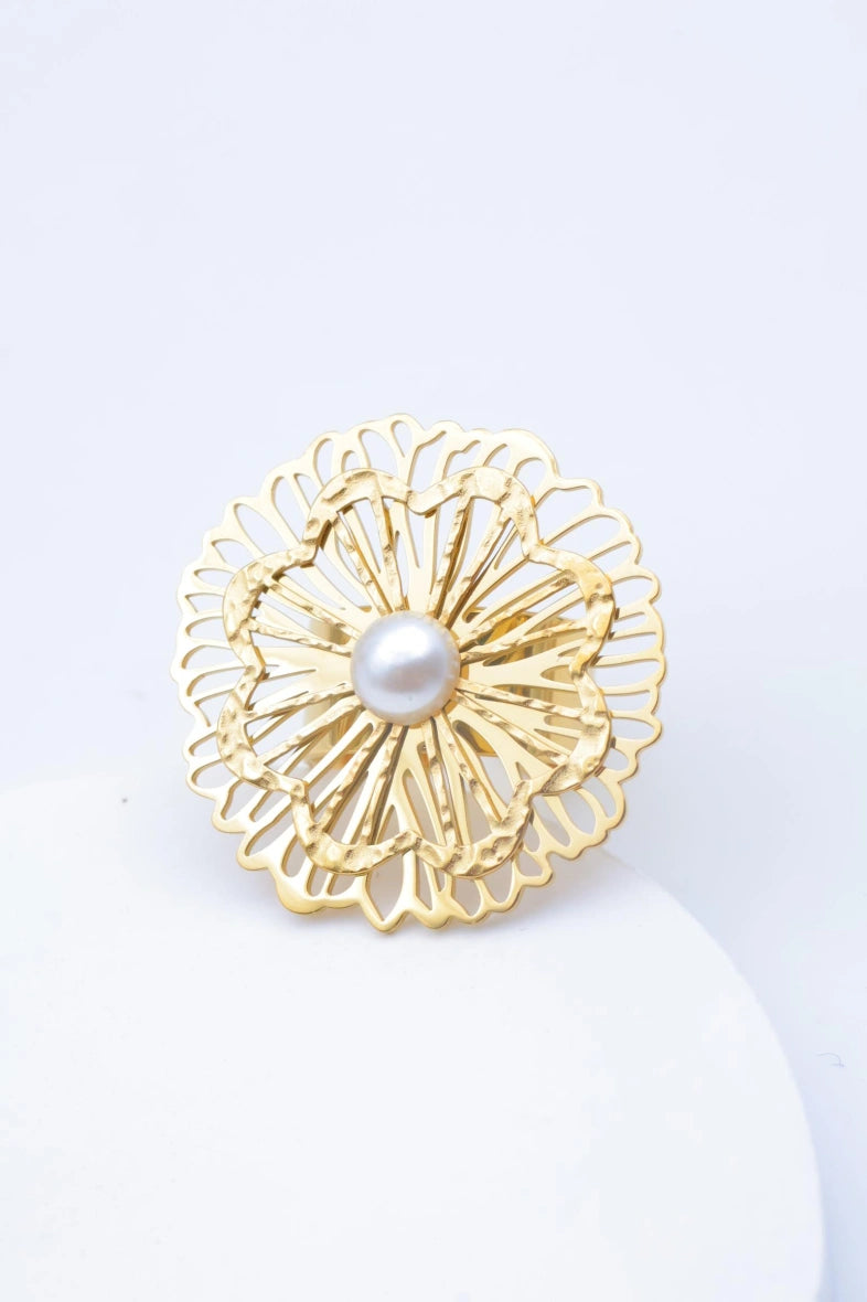 Bague en acier inoxydable ajustable - BLANC