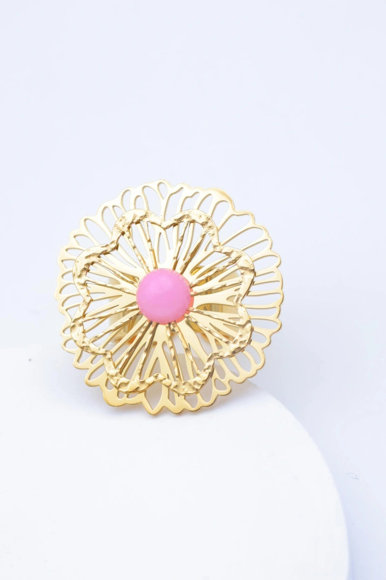 Bague en acier inoxydable ajustable - ROSE