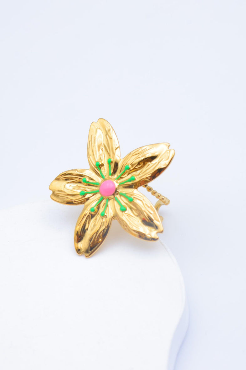 Bague en acier inoxydable ajustable - VERT