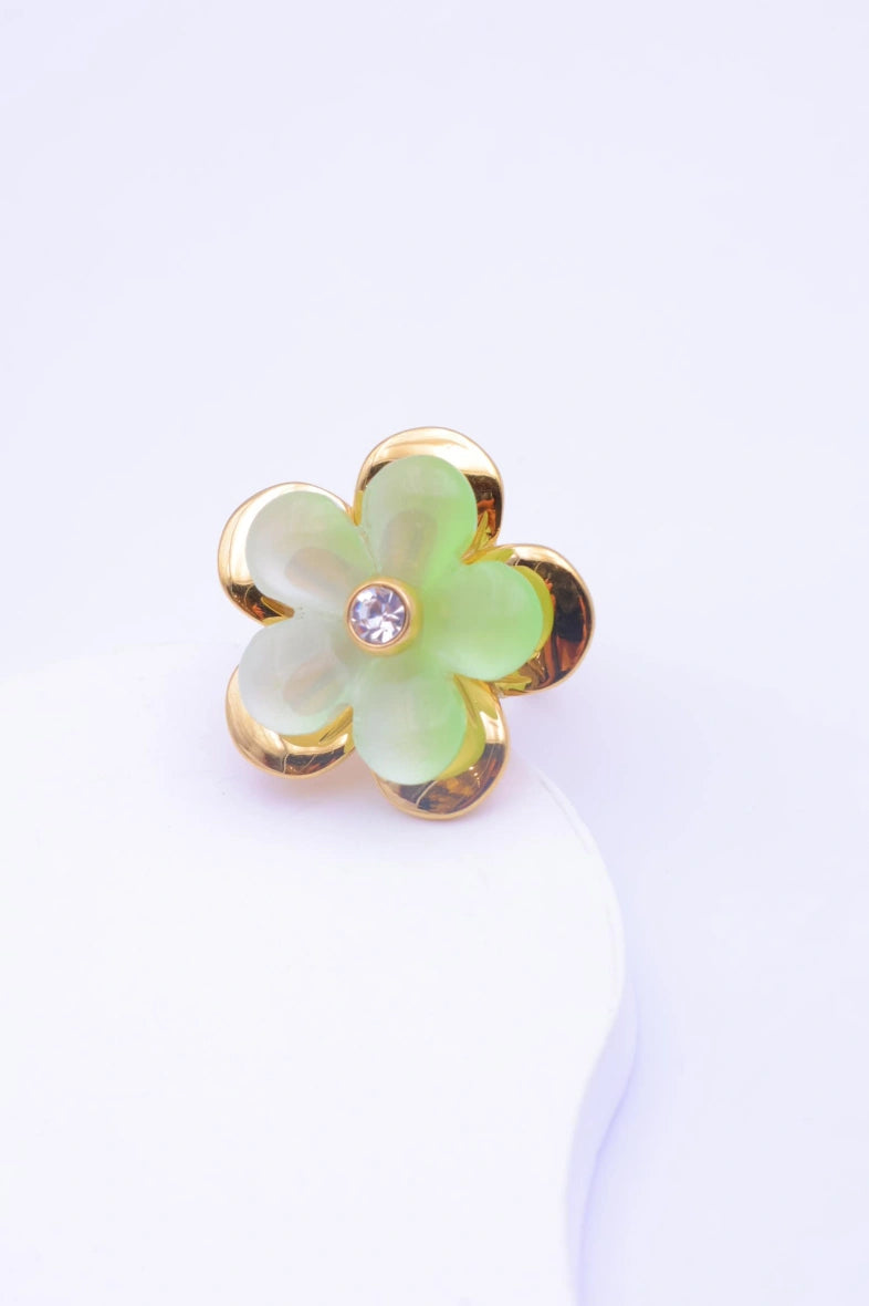 Bague en acier inoxydable ajustable - VERT