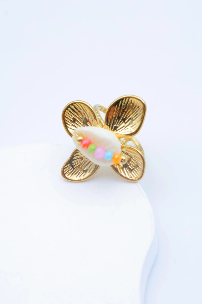 Bague en acier inoxydable ajustable - MULTICOLORE