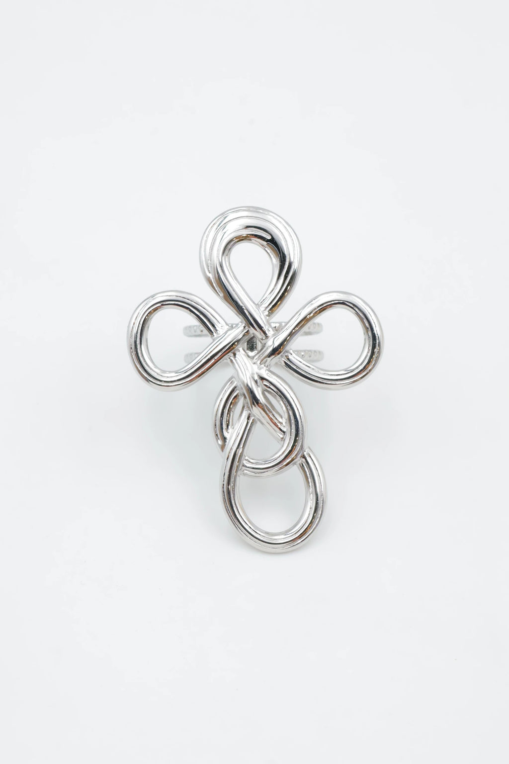Bague en acier inoxydable ajustable - ARGENT