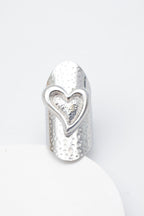 Bague en acier inoxydable ajustable - ARGENT