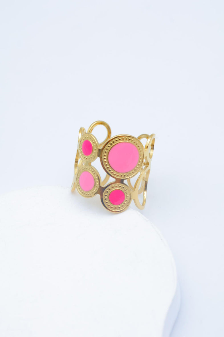 Bague en acier inoxydable ajustable - ROSE