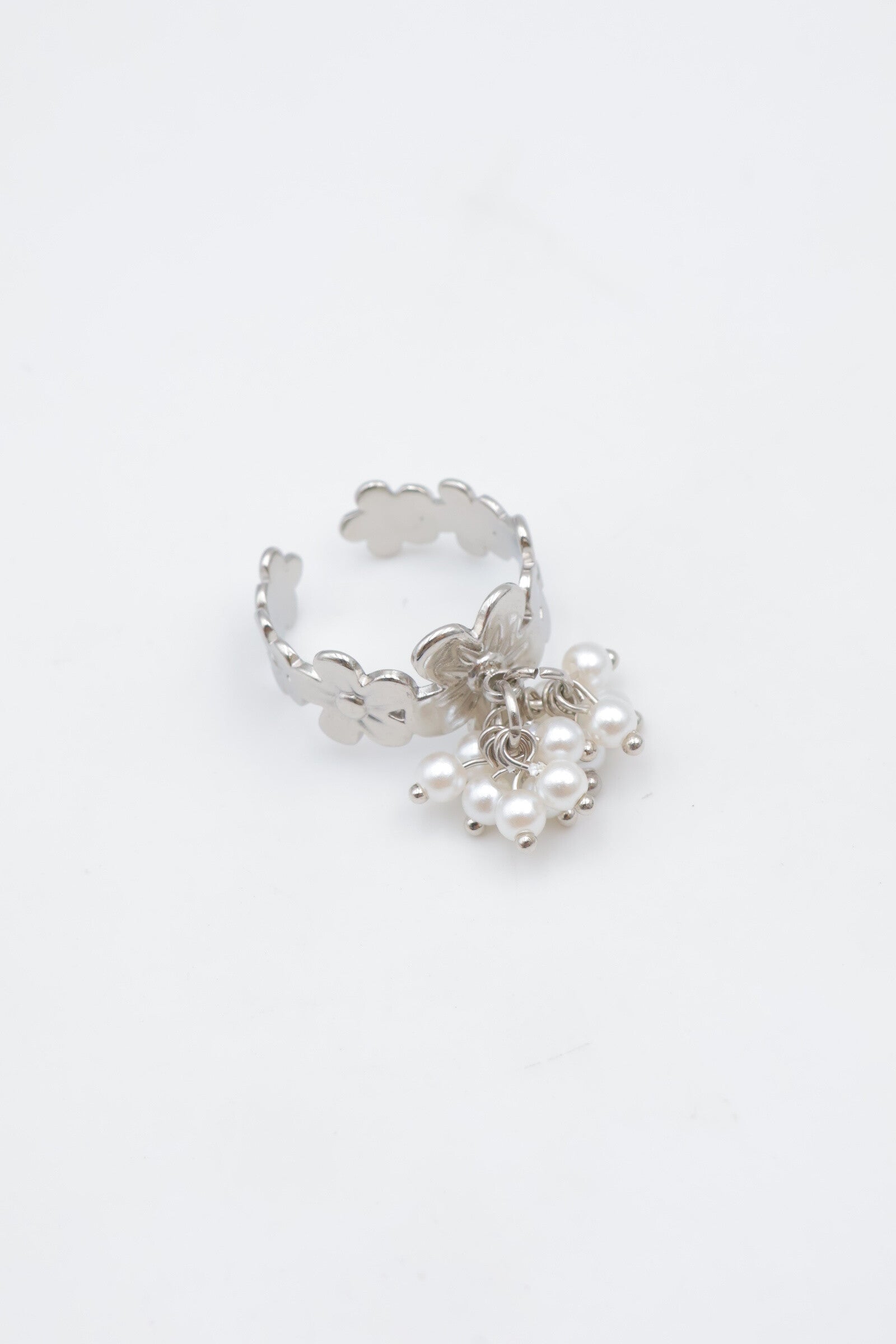 Bague en acier inoxydable ajustable - ARGENT
