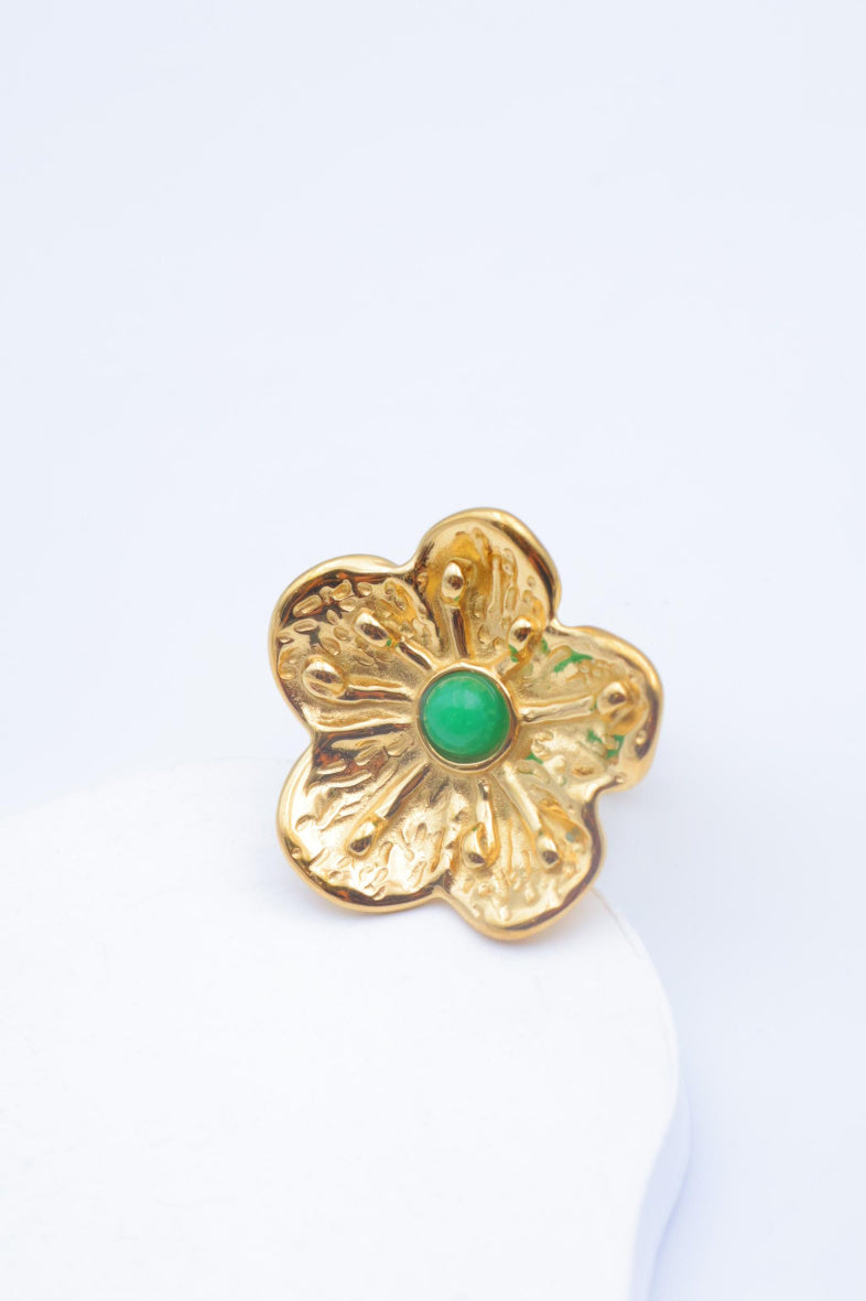 Bague en acier inoxydable ajustable - VERT