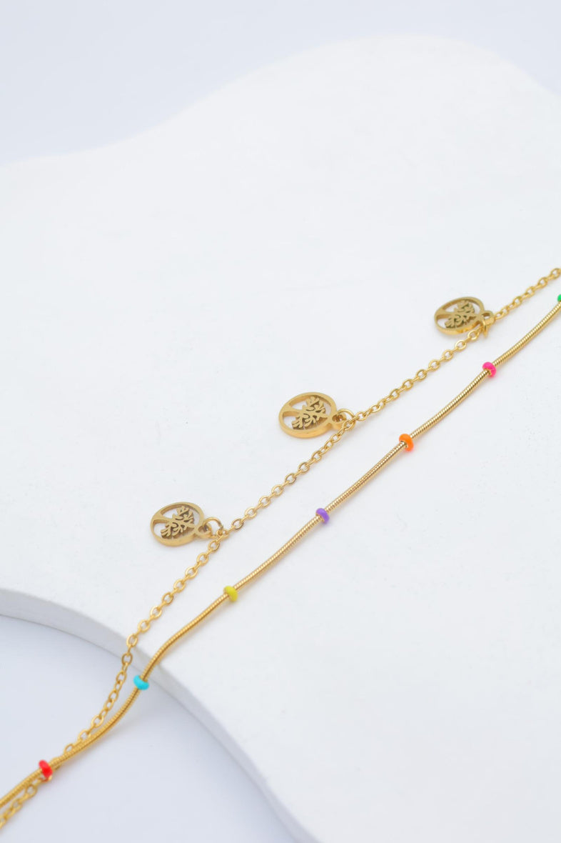 Bracelet en acier inoxydable - MULTICOLORE