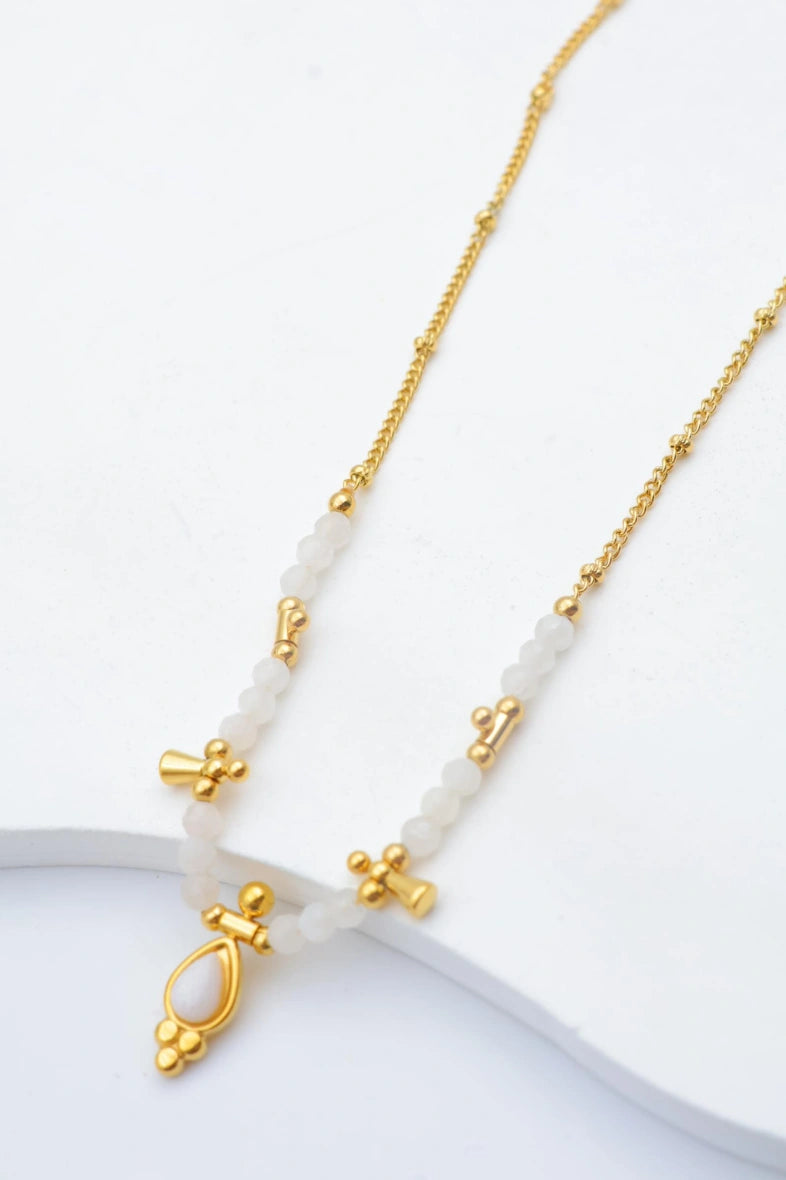 Collier en acier inoxydable - BLANC