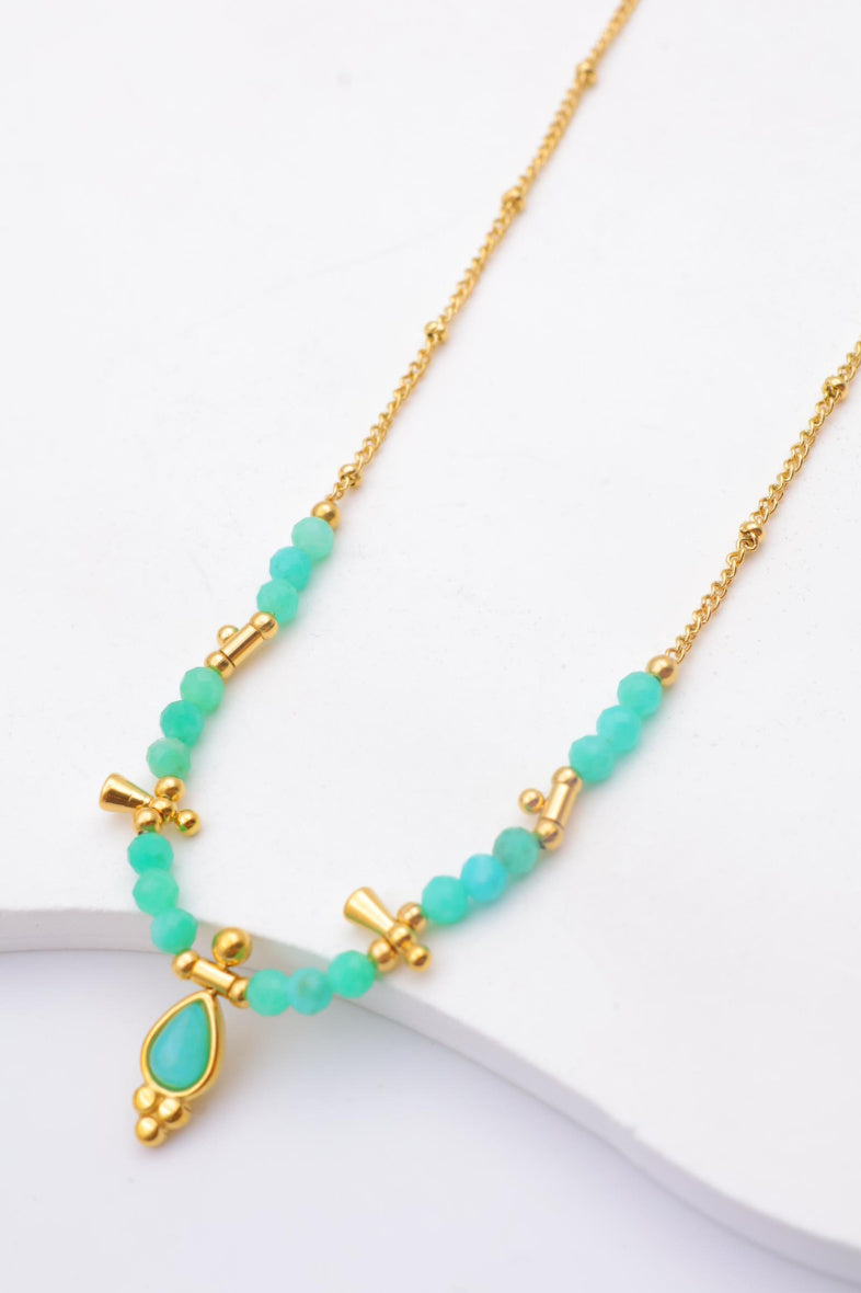 Collier en acier inoxydable - BLEU