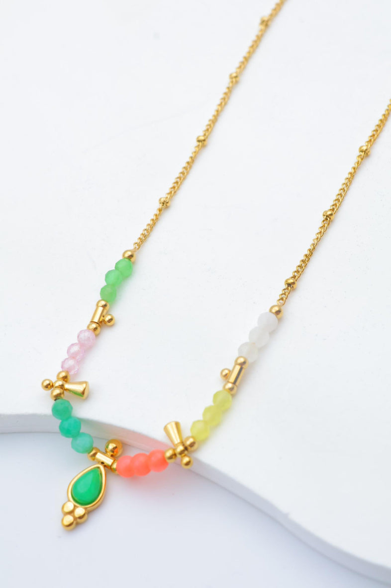 Collier en acier inoxydable - MULTICOLORE