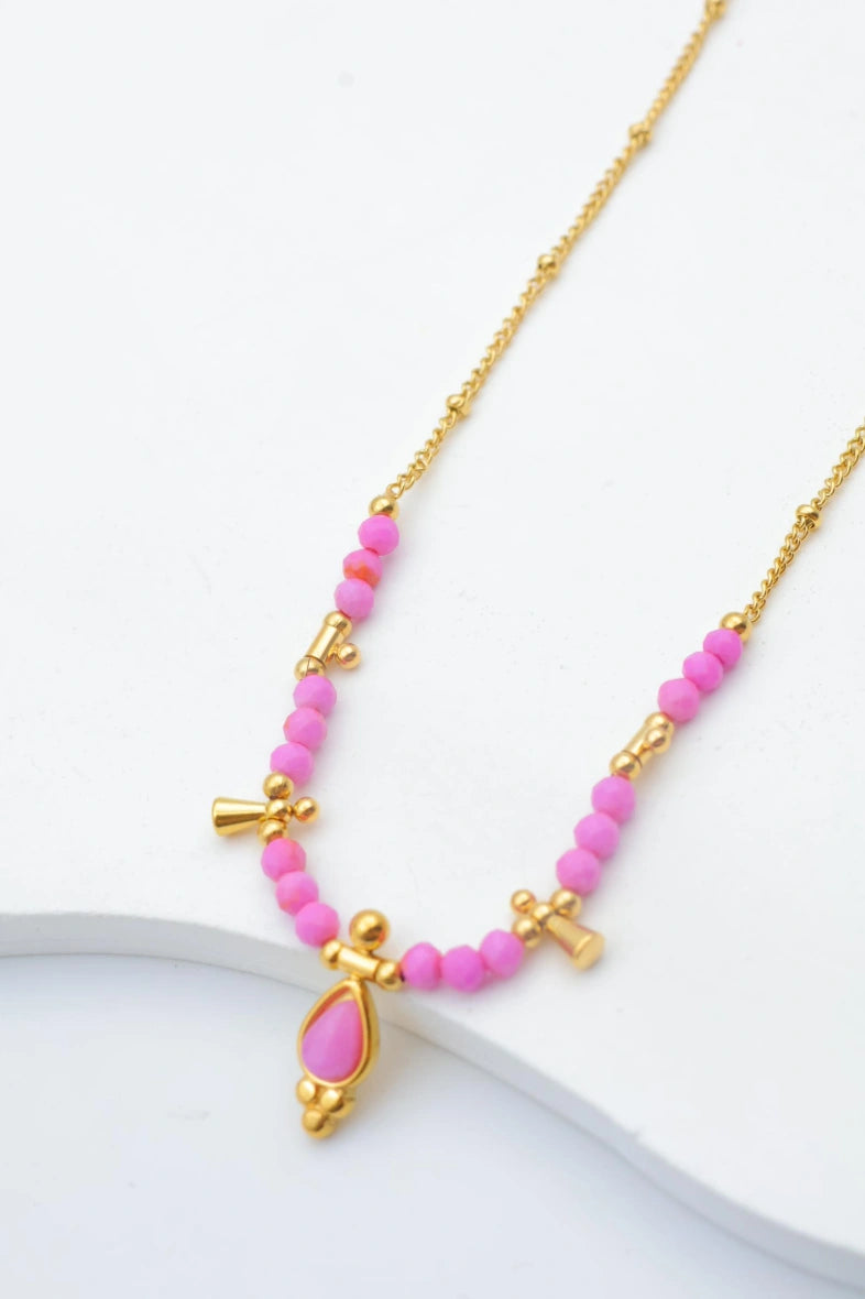 Collier en acier inoxydable - VIOLET