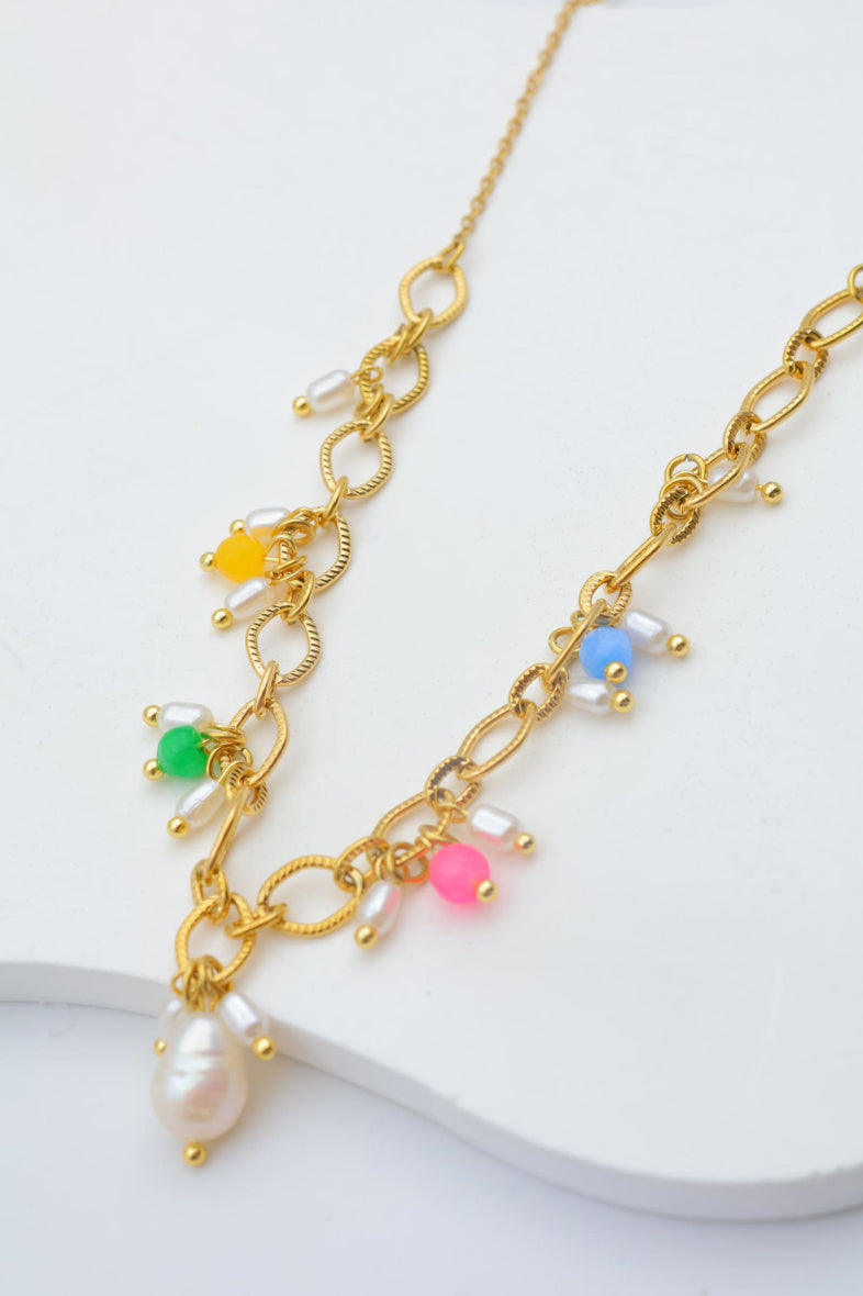 Collier en acier inoxydable - MULTICOLORE