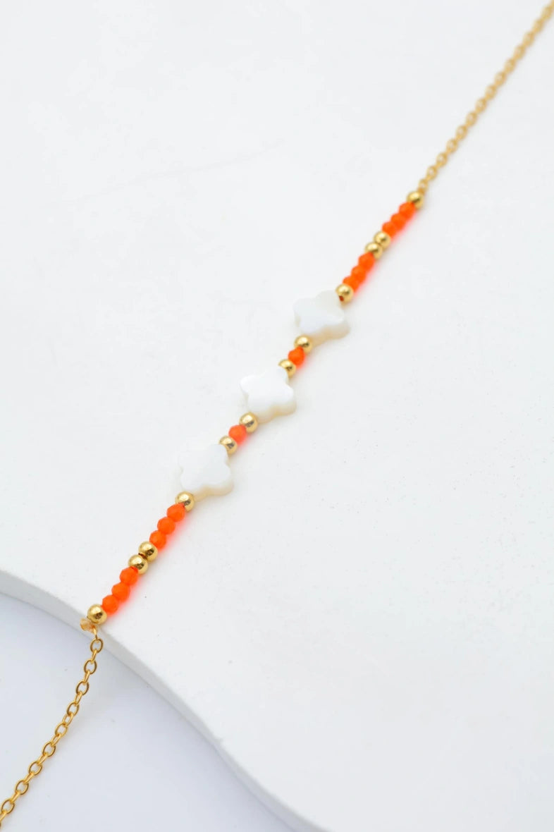 Bracelet en acier inoxydable - ORANGE