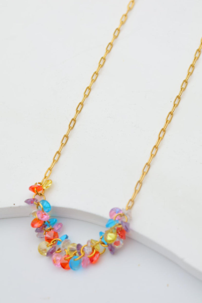 Collier en acier inoxydable - MULTICOLORE