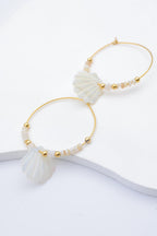 Boucles d'oreilles en acier inoxydable - BLANC