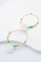 Boucles d'oreilles en acier inoxydable - VERT