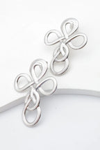 Boucles d'oreilles en acier inoxydable - ARGENT