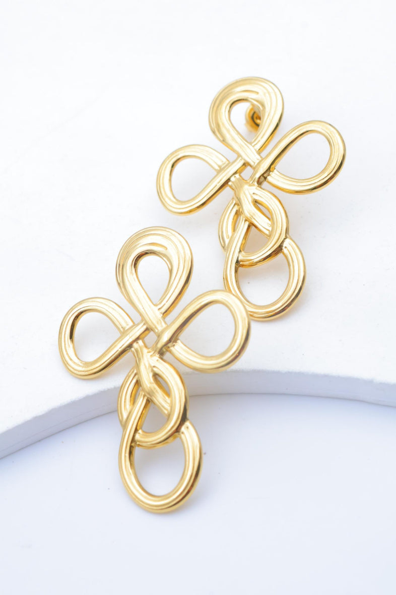 Boucles d'oreilles en acier inoxydable - DORÉ
