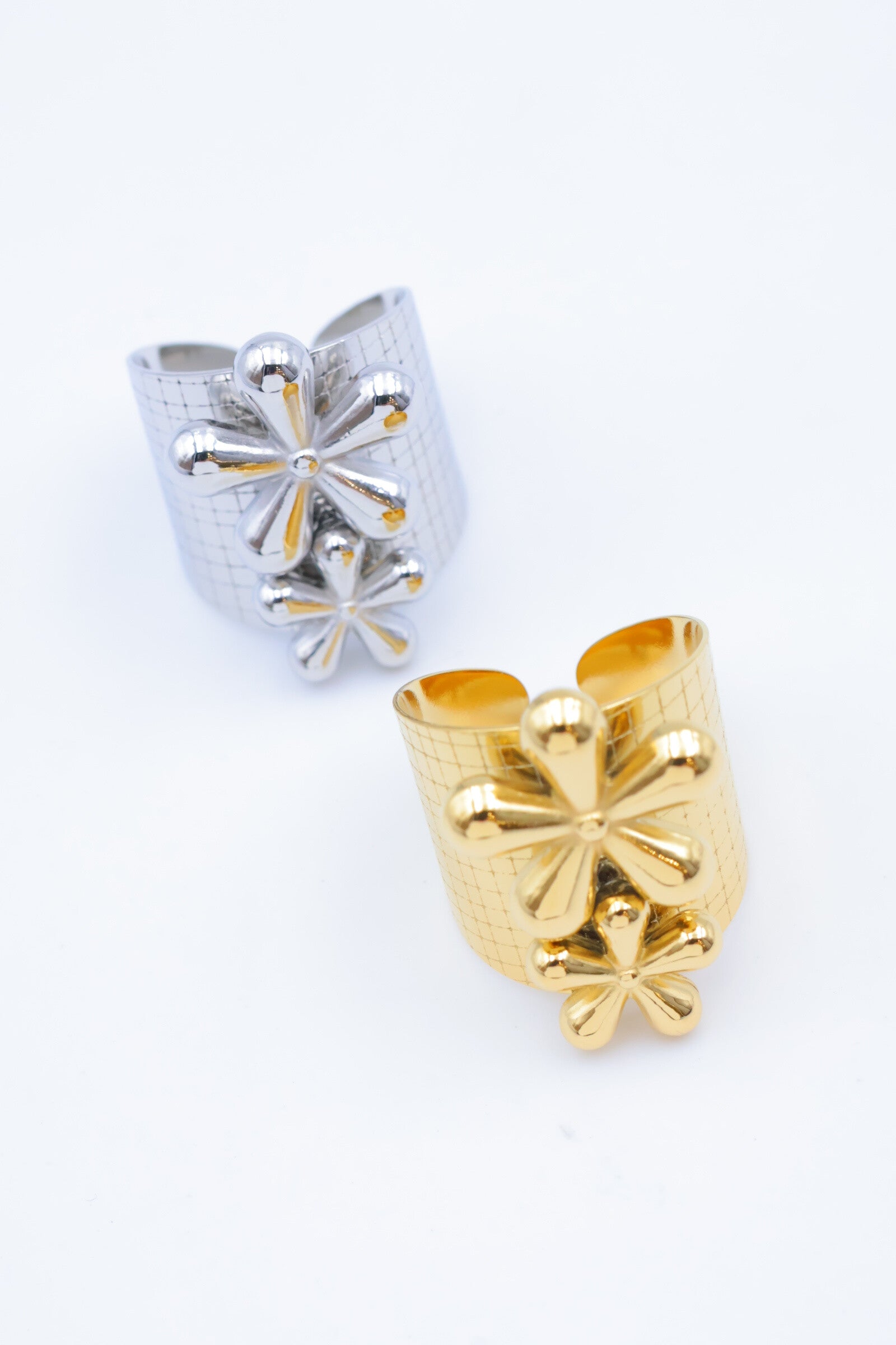 Bague en acier inoxydable ajustable - DORÉ