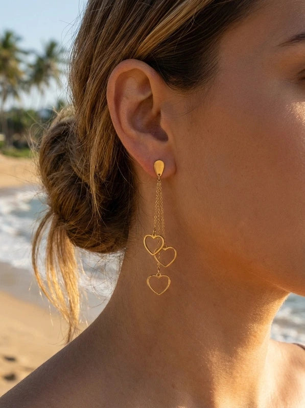 Boucles d’oreilles en acier inoxydable