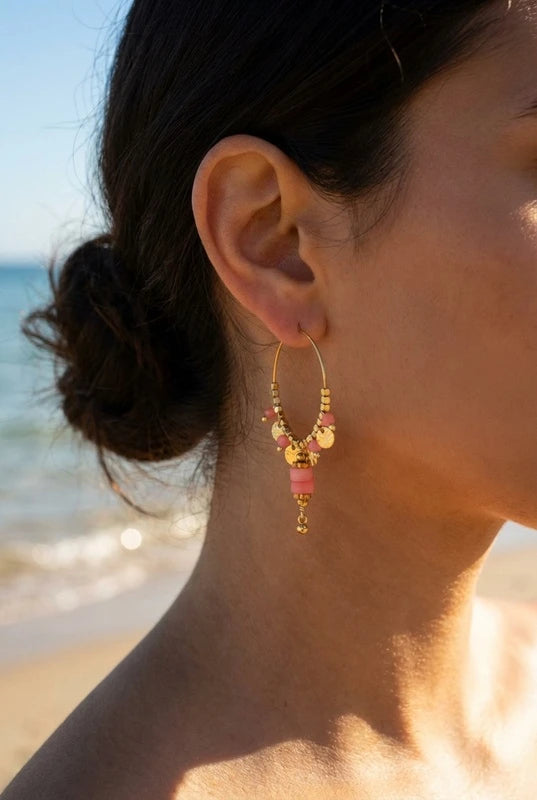Boucles d’oreilles en acier inoxydable