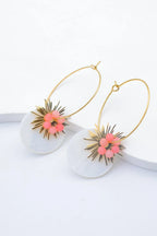 Boucles d'oreilles en acier inoxydable - ROSE