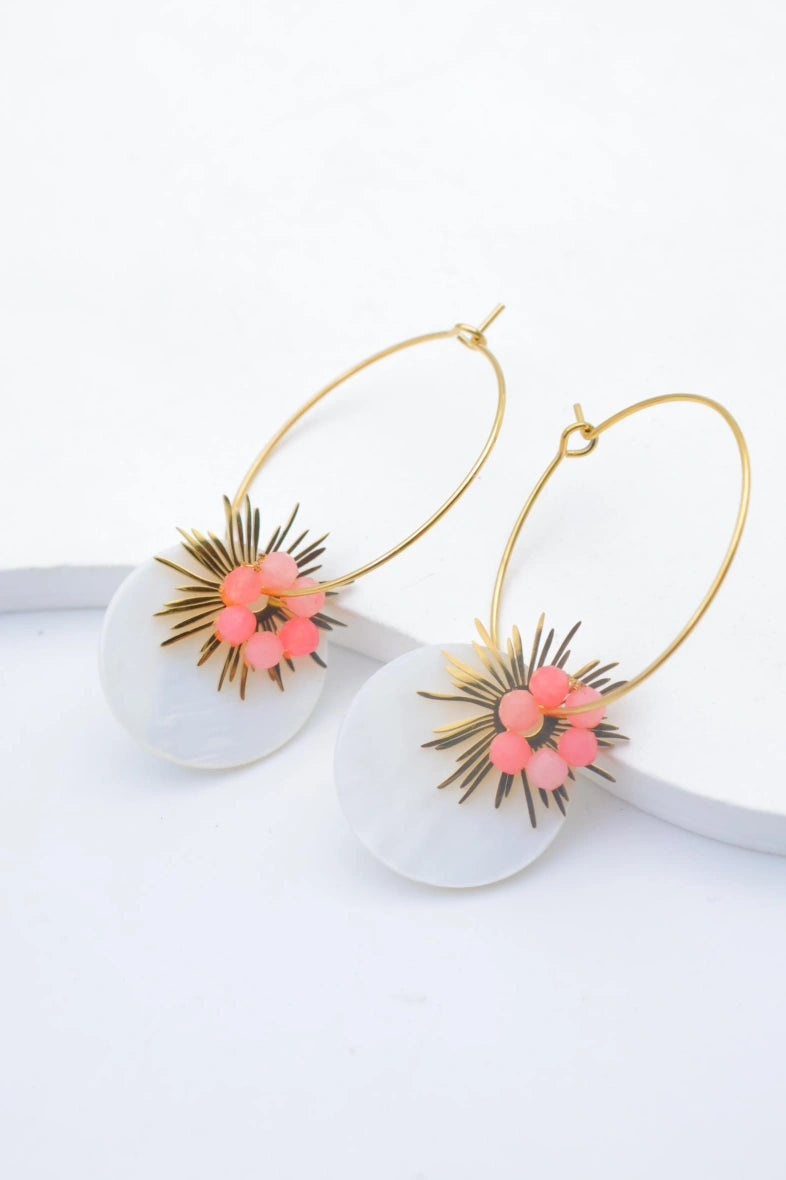 Boucles d'oreilles en acier inoxydable - ROSE