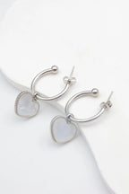 Boucles d'oreilles en acier inoxydable - ARGENT