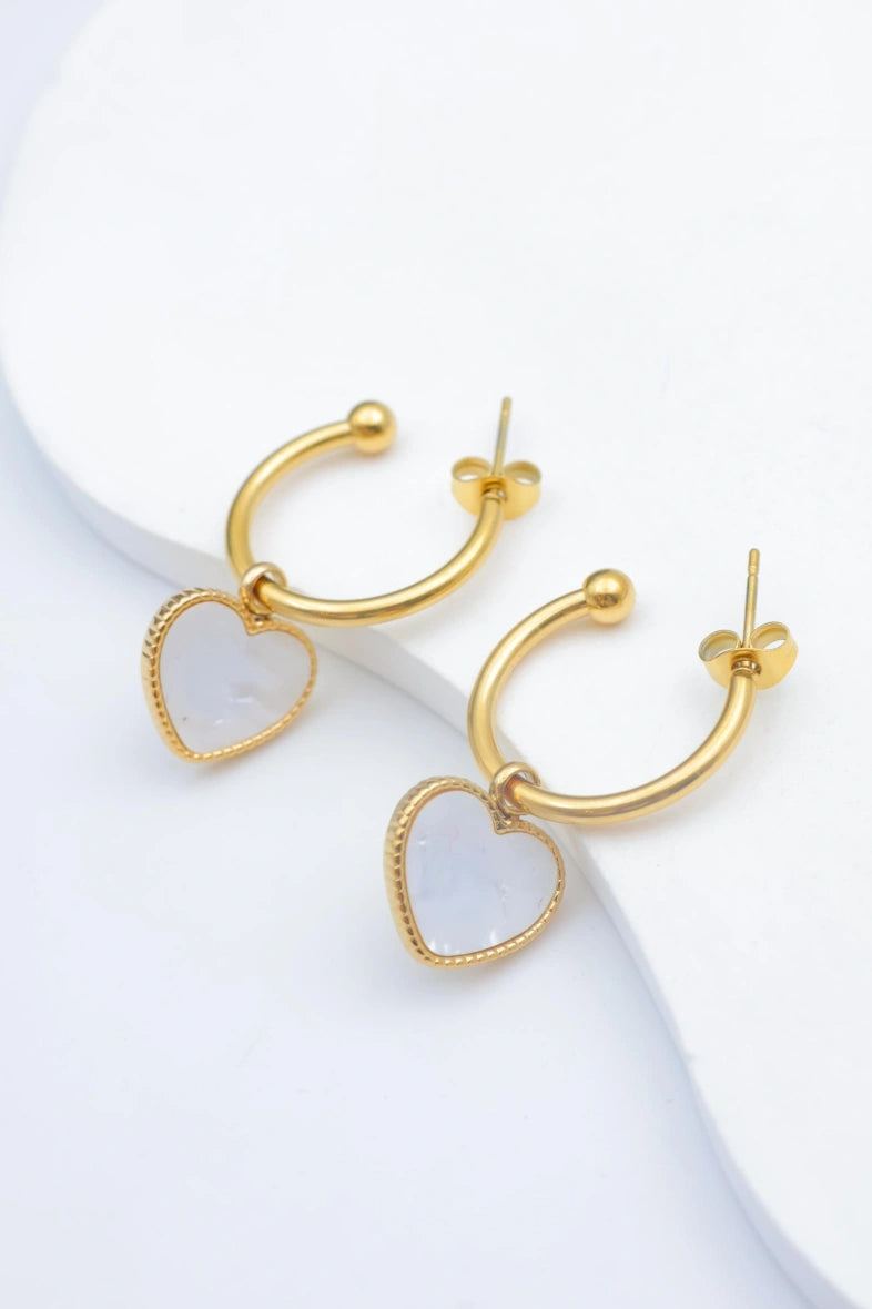 Boucles d'oreilles en acier inoxydable - DORÉ