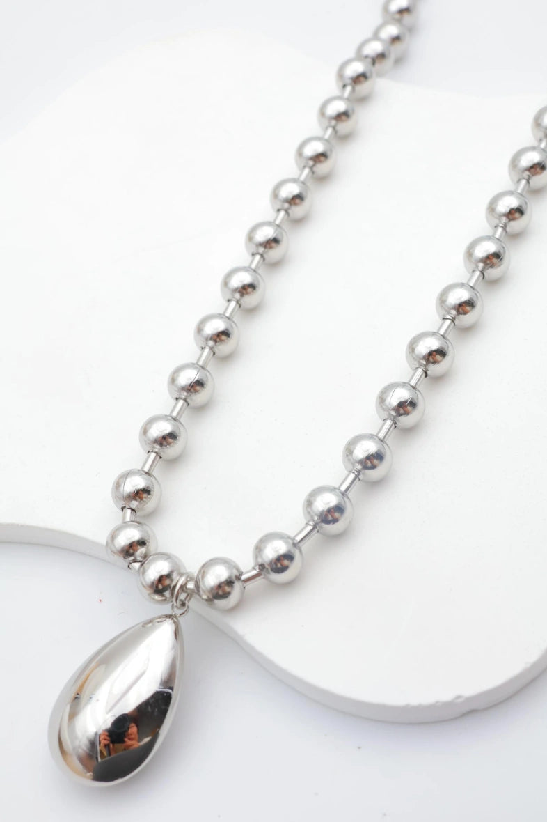 Collier en acier inoxydable - ARGENT