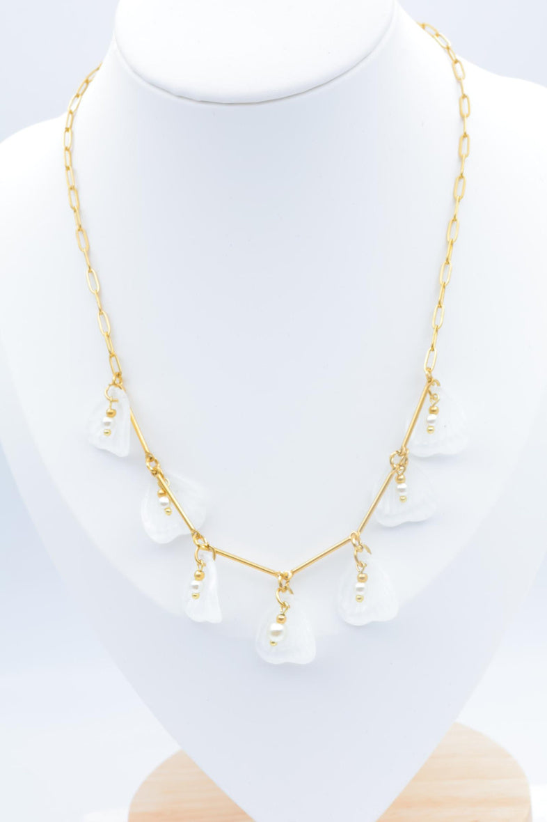 Collier en acier inoxydable - BLANC