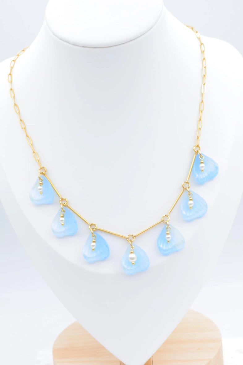 Collier en acier inoxydable - BLEU
