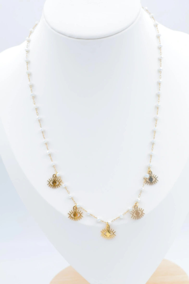 Collier en acier inoxydable - BLANC