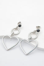 Boucles d'oreilles en acier inoxydable - ARGENT