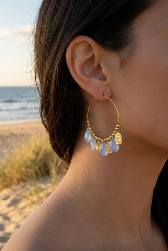 Boucles d’oreilles en acier inoxydable