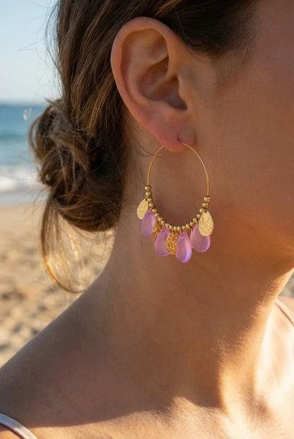 Boucles d’oreilles en acier inoxydable