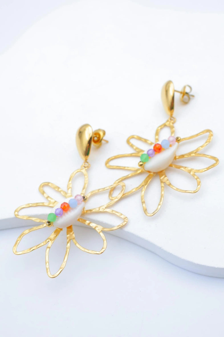 Boucles d'oreilles en acier inoxydable - MULTICOLORE