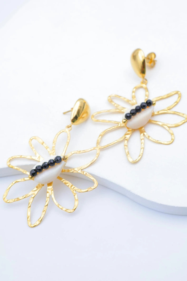 Boucles d'oreilles en acier inoxydable - NOIR