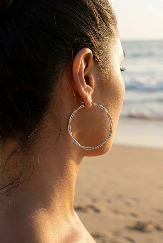 Boucles d’oreilles en acier inoxydable