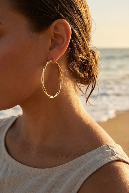 Boucles d’oreilles en acier inoxydable