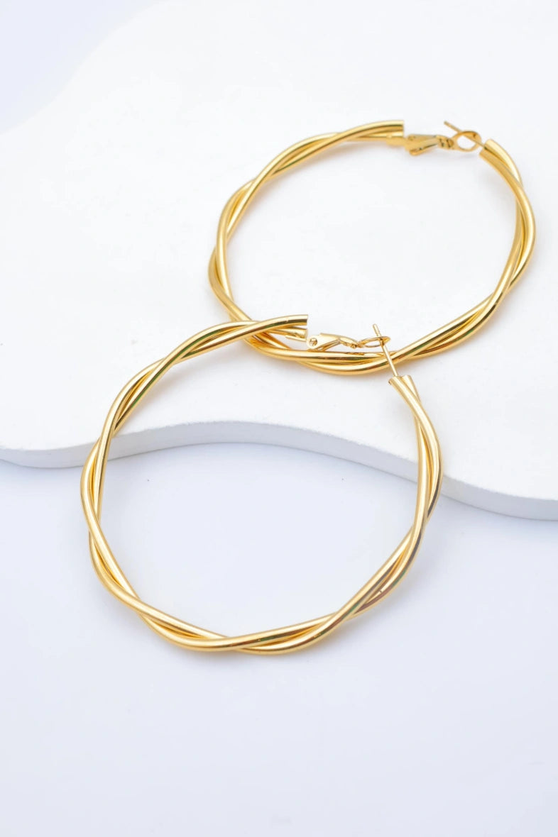 Boucles d'oreilles en acier inoxydable - DORÉ