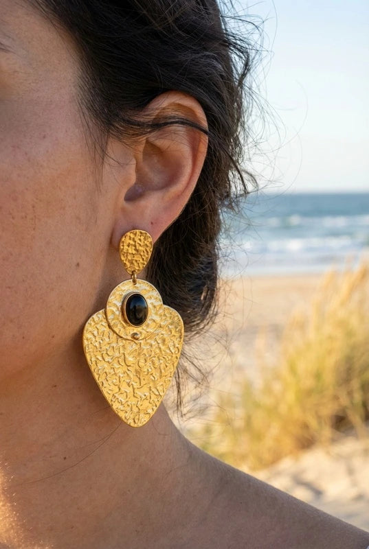 Boucles d’oreilles en acier inoxydable